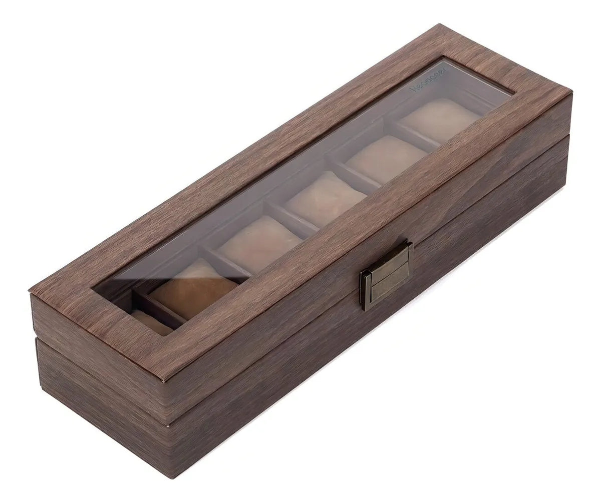 Porta Relojes de 6 Puestos en Madera